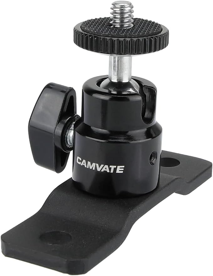 CAMVATE 1/4"-20 Ball Head with Bottom Pedestal Mount by CAMVATE