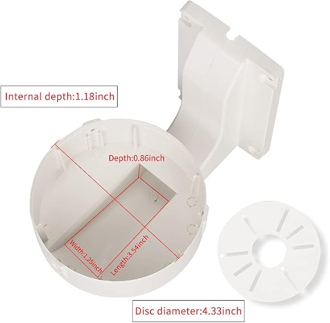 Security Camera Mount Bracket, ABS Indoor Outdoor Wall Mount L-Type Bracket - Image 4
