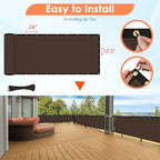iCover 6x50ft Privacy Screen Fence, Outdoor Fencing Panels, Garden Windscreen - Image 6
