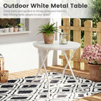 TeoKJ Folding Outdoor Side Tables, HDPS Small Patio Table - Image 7