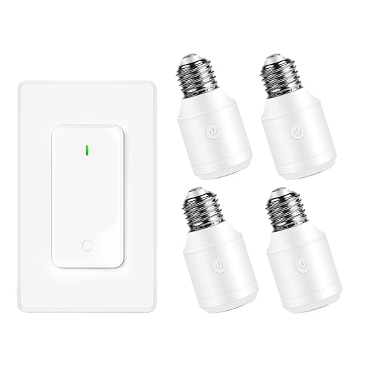 Remote Control E26 E27 Light Bulb Socket Adapter, Max 500W, No Wiring Needed by greencycle