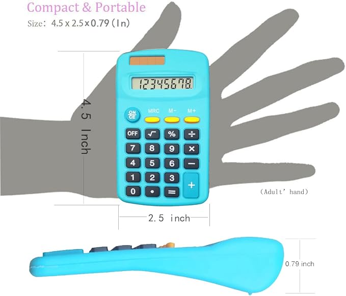 Basic Calculator Dual Power 8 Digit Desktop Calculator - Image 4