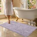 BSICPRO Large ‌Bathroom Rugs, 24x43 Floral Bath Mats by BSICPRO