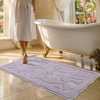 BSICPRO Large ‌Bathroom Rugs, 24x43 Floral Bath Mats by BSICPRO