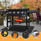 Under Grill Mat for Outdoor Grilling, 80 x 48 inches Double-Sided Fireproof - Image 5