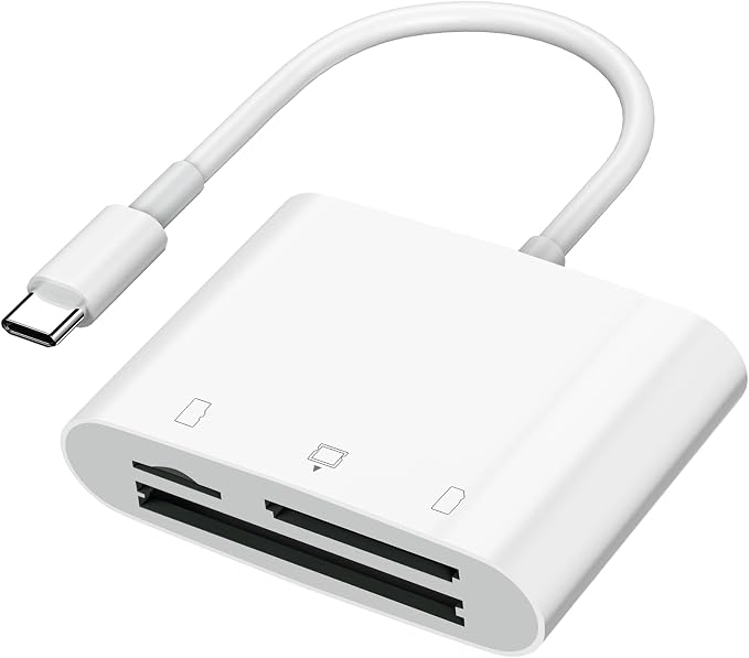 SD Card Reader USB C for iPhone 15/Android Phone/iPad/Mac/Laptop, Three Card - Image 8