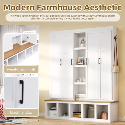 Merax Modern Farmhouse Hall Tree - Image 5