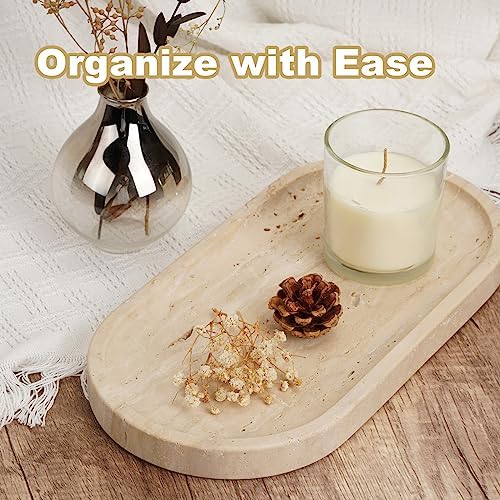 Koville Italian Travertine Tray, Catchall Tray - Image 2