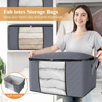 Fab totes 3 Pack Storage Bags for Clothes Blanket Storage Bins - Image 4