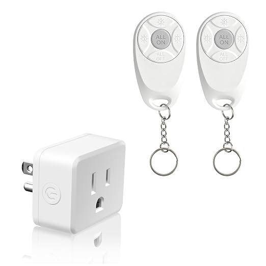 Greencycle Remote Control Outlet, 2 Wireless Light Switches and 1 Outlet Plug by greencycle