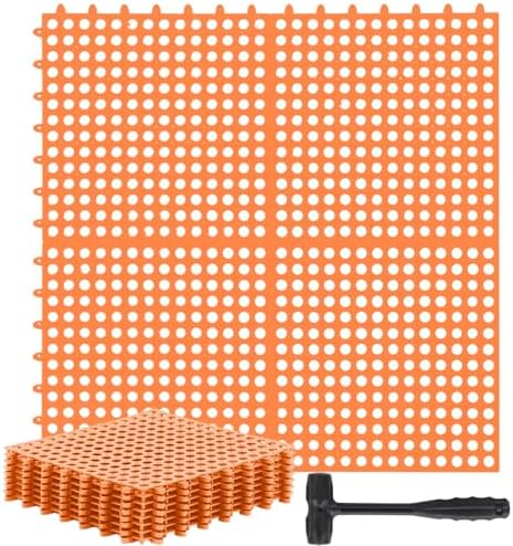 Drydiet 8 Pack Drainage Tiles Modular Interlocking Floor Tiles by Drydiet