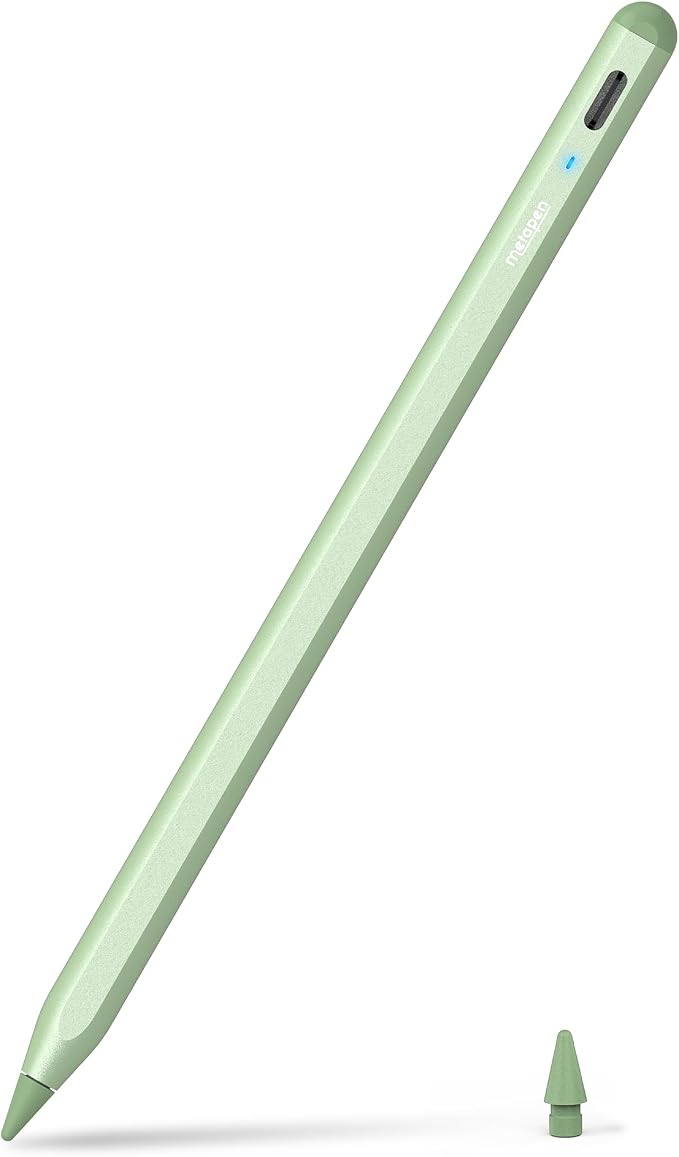 Metapen Pencil A8 for Apple iPad 2018-2026, Palm Rejection, Pixel Precision by metapen