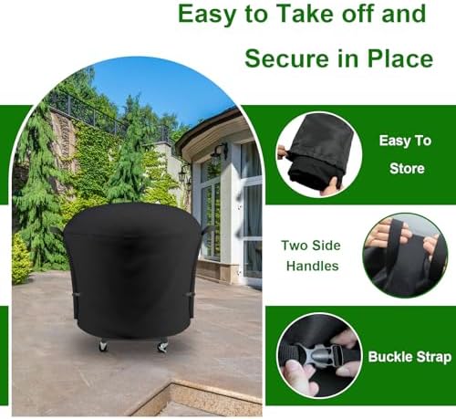 Outdoor Grill Cover Fits Cuisinart 22" CGG-888 360 Griddle Cooking Center - Image 4