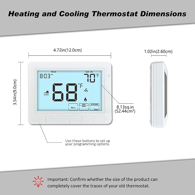 Programmable Auto Changeover Thermostat - Image 6