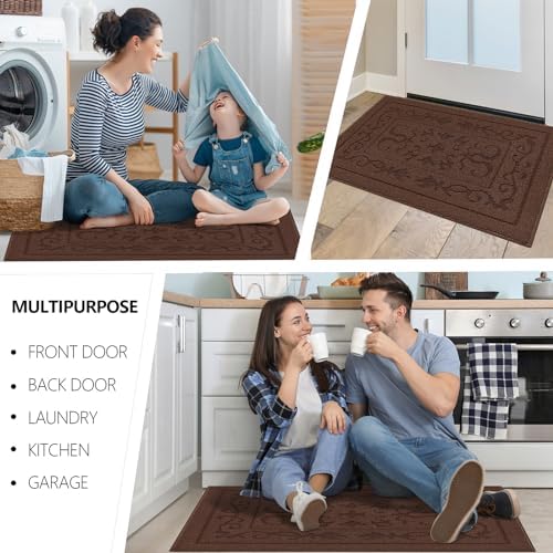 FONEYI Dirt Trapper Door Mat 36" x 60", Non-Slip Washable Doormats - Image 6