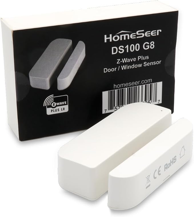 HomeSeer Smart Door & Window Sensor, 800 Series Long Range Z-Wave Technology by HomeSeer