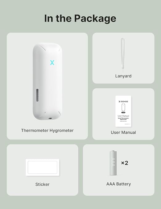 X-Sense Wi-Fi Temperature and Humidity Monitor, Indoor Humidity Meter - Image 9