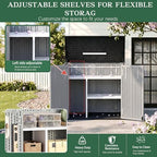 Outdoor Storage Shed Resin Waterproof Storage Cabinet - Image 4