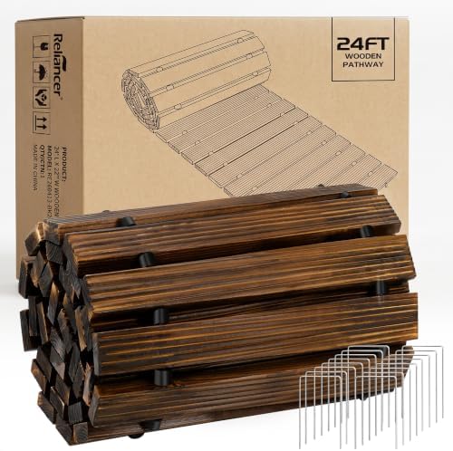 RELIANCER 24' Wooden Garden Pathway by RELIANCER