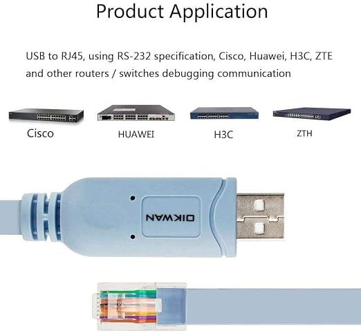 Console Cable USB to RJ45, USB Cable Compatible - Image 4