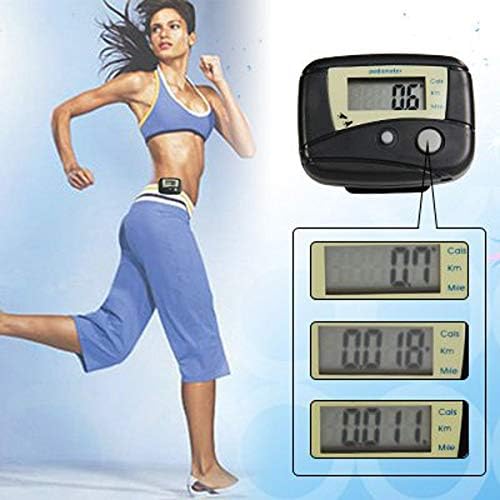 Red Portable Counter Mini Digital LCD Pedometer Sports Walking Running Step - Image 3