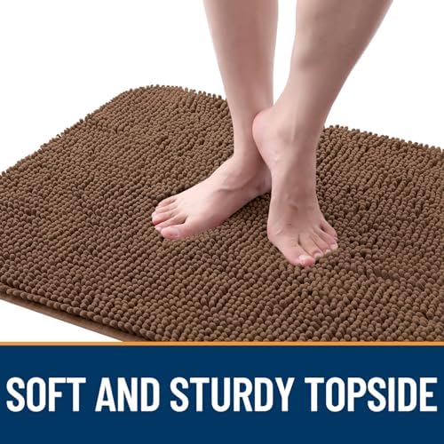 OLANLY Dog Door Mat for Muddy Paws 50x30, Super Absorbent Chenille Mud Mat - Image 4