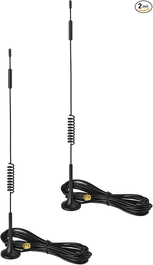 Superbat 4G LTE Antenna 7dBi Magnetic SMA Male Cellular Antenna 2-Pack by SUPERBAT