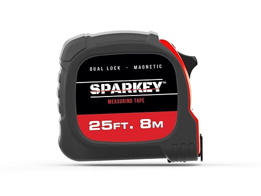 Sparkey 25ft/8M Retractable Magnetic Measure Tape — Metric Measuring Tool - Image 8