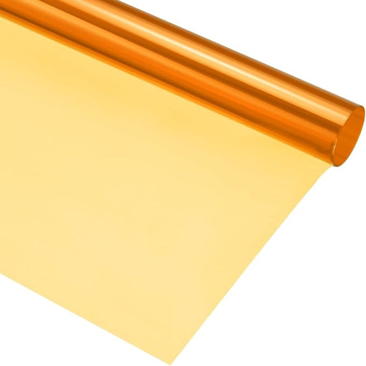 MECCANIXITY Lighting Gel Filter 39.4x39.4 Inch Orange 85A Color Correction Sheet by MECCANIXITY