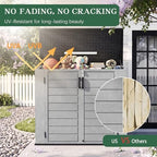 Outdoor Storage Shed Resin Waterproof Storage Cabinet - Image 4