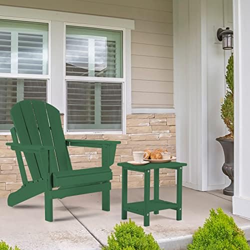 Apolimi Adirondack Outdoor Side Table, 2-Tier Sturdy Patio End Table Weather - Image 2