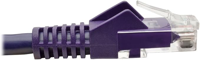 Tripp Lite 15ft Cat6 Gigabit Ethernet Snagless Molded Patch Cable UTP Purple - Image 4