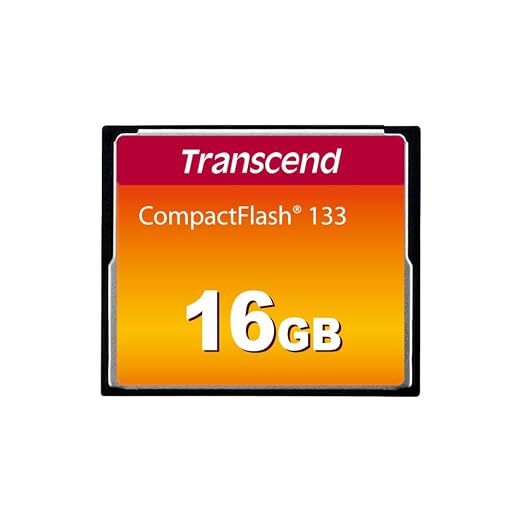 Transcend CF133 CompactFlash Memory Card 16GB, DSLRs Camera Card, MLC NAND Flash by Transcend