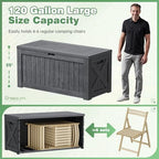 Greesum Outdoor Storage Box 120 Gallon Storage Bin - Image 4