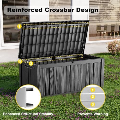 200 Gallon Large Outdoor Storage Box - Image 3
