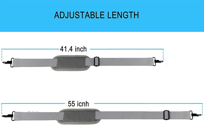 Shoulder Strap, Durable 55" Universal Replacement Laptop Shoulder Strap - Image 6