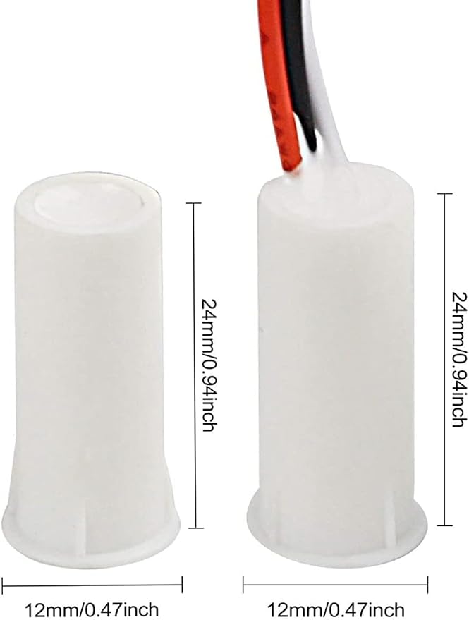 RC-35 NC/NO Magnetic Reed Switch Recessed Wired Door Window Alarm, Magneti Door - Image 2