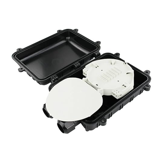 Outdoor Rated Fiber Optic Splice Enclosure | Waterproof | Black Stainless Steel - Image 5