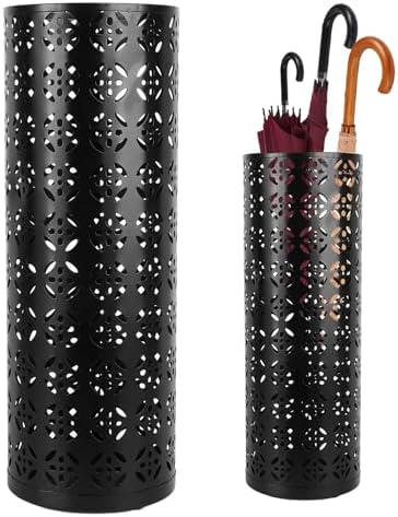 Fabater Rust Proof Metal Umbrella Holder Round Hollow Copper Pattern Umbrella - Image 2