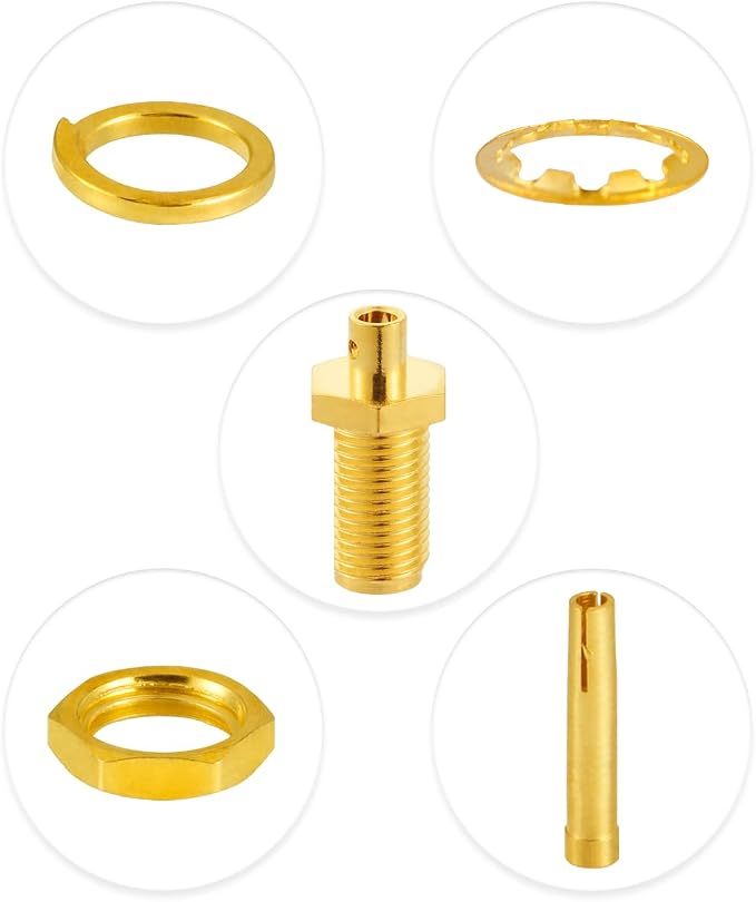 10 PCS SMA Connectors SMA Female Bulkhead Solder Connector - Image 6