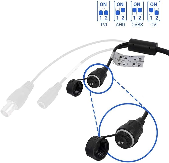 Real HD 5MP TVI Analog Camera 180° Wide Viewing Angle Fisheye Dome BNC Camera - Image 8
