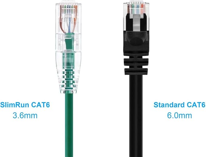 Monoprice Cat6 20ft Green Component Level Patch Cable UTP 28AWG 550MHz Pure - Image 2