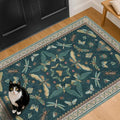 Teal 3x5 Entryway Rug by HazoHaus