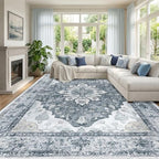 RELEANY Washable Area Rug, Large 10'x12' by RELEANY