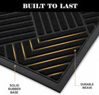Front Door Mat Outside Entrance, 3x6ft Oversized Heavy Duty Rubber Doormat - Image 4
