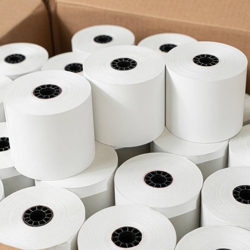 2 5/16” x 400’ Thermal, 8 Rolls, Compatible with Pay At The Pump Printers, Wayne Gas Pumps, Axiohm TPSK Kiosk Printers, Ithaca Peripherals iTherm 280, and More