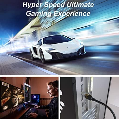 Cat 8 Ethernet Cable, 50FT Long High Speed 26AWG Cat8 LAN Network Cable 40Gbps - Image 4