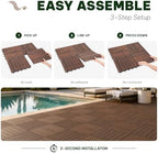 Acacia Interlocking Deck Tiles, 6 Slats - Image 4