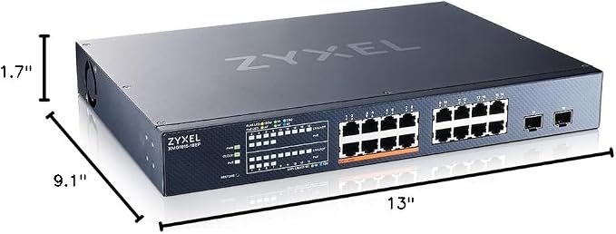 Zyxel 16 Port PoE 2.5Gb Switch | Smart Managed Network Ethernet Switch | 8X - Image 7