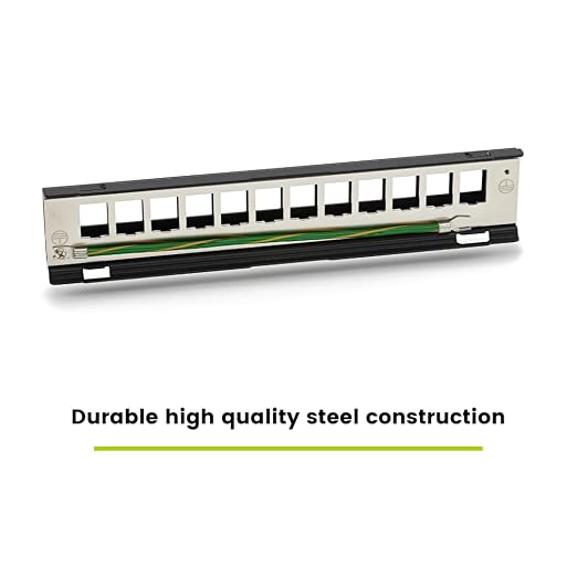 TRUE CABLE Cat6A Shielded 12-Port Blank Toolless Modular Keystone Patch Panel - Image 8